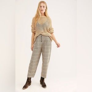 Free People Posey Plaid Pants